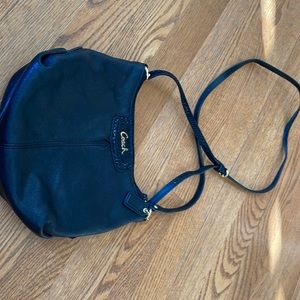 Black small Coach crossbody